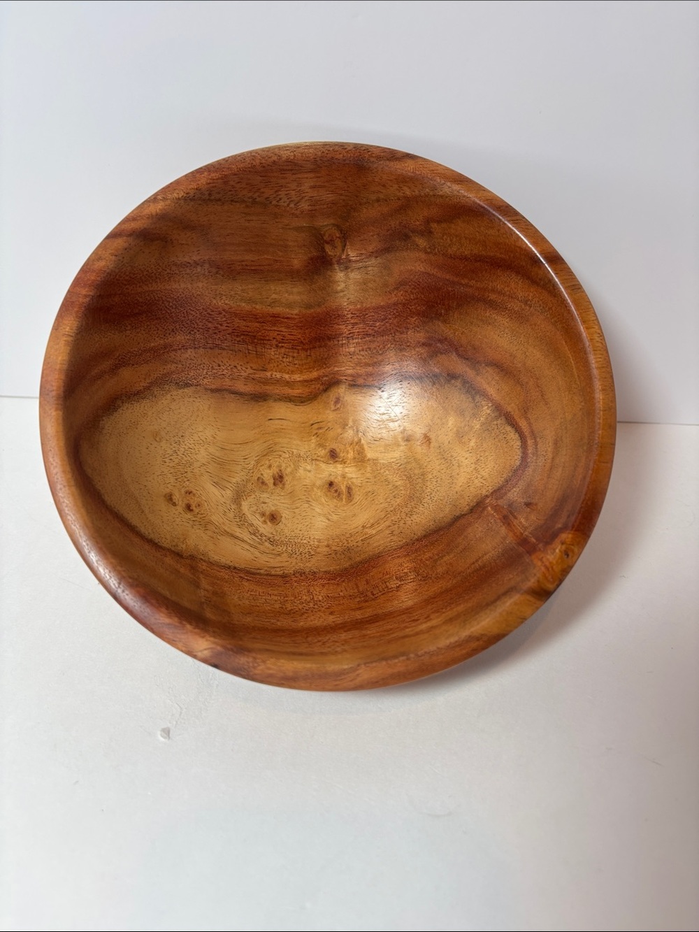 Dennis Remington crafted Natural Carab Wood Bowl
